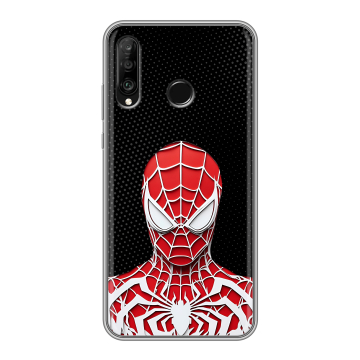Силиконовый чехол на Huawei P30 Lite с принтом человек паук spiderman