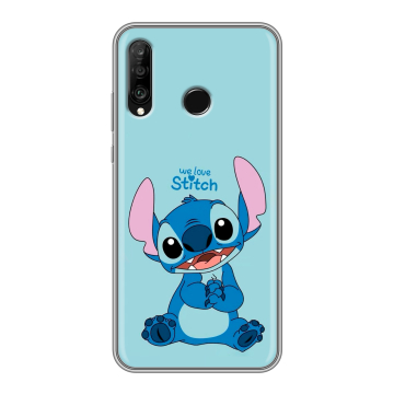 Силиконовый чехол на Huawei P30 Lite с принтом Лило и Стич Силиконовый чехол на Huawei P30 Lite с принтом Лило и Стич