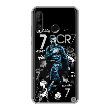 Силиконовый чехол на Huawei P30 Lite с принтом Реал Роналдо