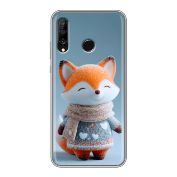 Силиконовый чехол на Huawei P30 Lite с принтом Лиса
