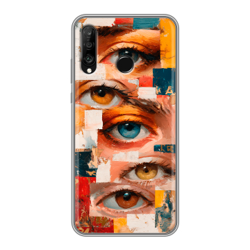 Силиконовый чехол на Huawei P30 Lite с принтом Модный принт