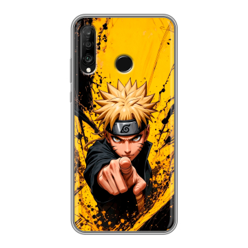 Силиконовый чехол на Huawei P30 Lite с принтом Naruto Наруто
