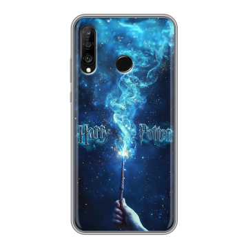 Силиконовый чехол на Huawei P30 Lite с принтом Harry Potter Гарри Поттер