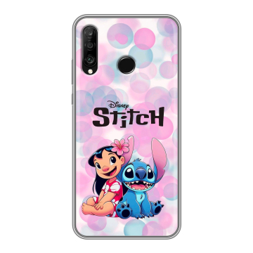 Силиконовый чехол на Huawei P30 Lite с принтом Лило и Стич