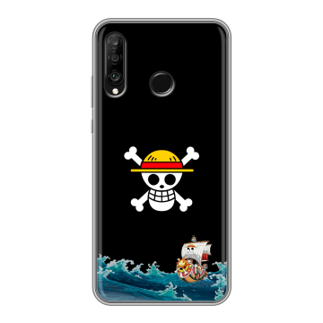 Силиконовый чехол на Huawei P30 Lite с принтом One Piece Ван Пис