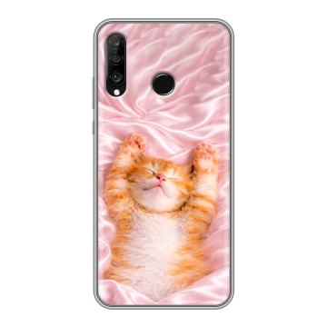 Силиконовый чехол на Huawei P30 Lite с принтом женский Силиконовый чехол на Huawei P30 Lite с принтом женский