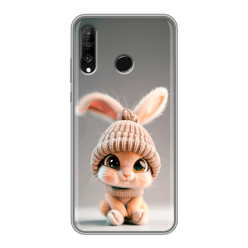 Силиконовый чехол на Huawei P30 Lite с принтом Кролик Силиконовый чехол на Huawei P30 Lite с принтом Кролик