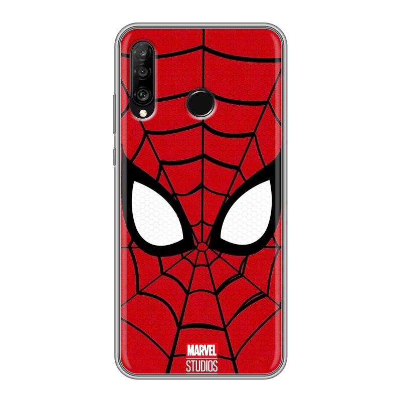 Силиконовый чехол на Huawei P30 Lite с принтом человек паук spiderman Силиконовый чехол на Huawei P30 Lite с принтом человек паук spiderman