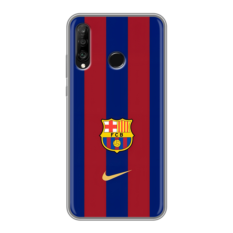 Силиконовый чехол на Huawei P30 Lite с принтом Барселона Barcelona Силиконовый чехол на Huawei P30 Lite с принтом Барселона Barcelona