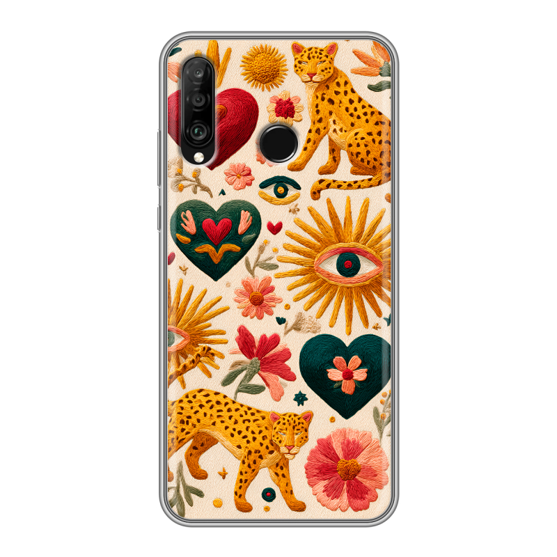 Силиконовый чехол на Huawei P30 Lite с принтом Модный принт Силиконовый чехол на Huawei P30 Lite с принтом Модный принт