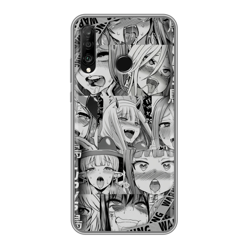 Силиконовый чехол на Huawei P30 Lite с принтом Ahegao Ахегао Аниме Силиконовый чехол на Huawei P30 Lite с принтом Ahegao Ахегао Аниме