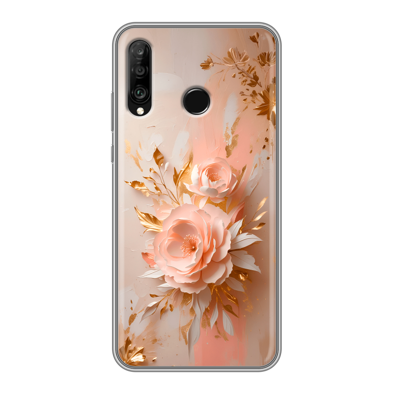 Силиконовый чехол на Huawei P30 Lite с принтом женский Силиконовый чехол на Huawei P30 Lite с принтом женский