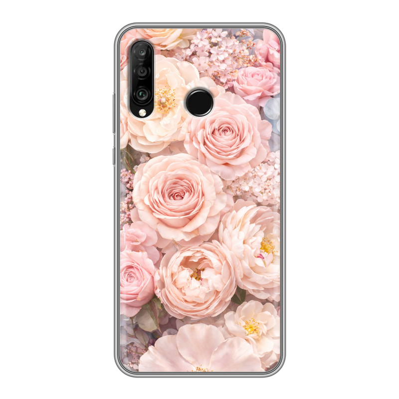 Силиконовый чехол на Huawei P30 Lite с принтом женский Силиконовый чехол на Huawei P30 Lite с принтом женский