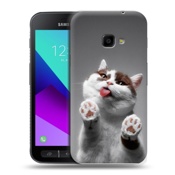 Пластиковый чехол на Samsung Galaxy Xcover 4 с принтом Коты Пластиковый чехол на Samsung Galaxy Xcover 4 с принтом Коты