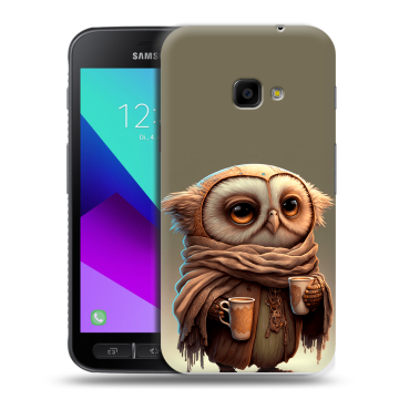 Пластиковый чехол на Samsung Galaxy Xcover 4 с принтом Сова Пластиковый чехол на Samsung Galaxy Xcover 4 с принтом Сова