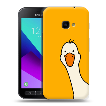 Пластиковый чехол на Samsung Galaxy Xcover 4 с принтом Утка
