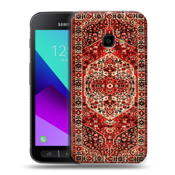 Пластиковый чехол на Samsung Galaxy Xcover 4 с принтом Ковер