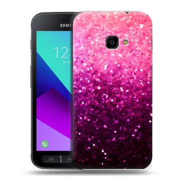 Пластиковый чехол на Samsung Galaxy Xcover 4 с принтом Блестки Пластиковый чехол на Samsung Galaxy Xcover 4 с принтом Блестки