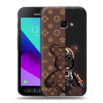 Пластиковый чехол на Samsung Galaxy Xcover 4 с принтом Луи робот
