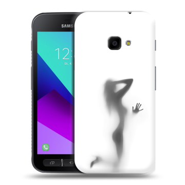 Пластиковый чехол на Samsung Galaxy Xcover 4 с принтом Силуэт