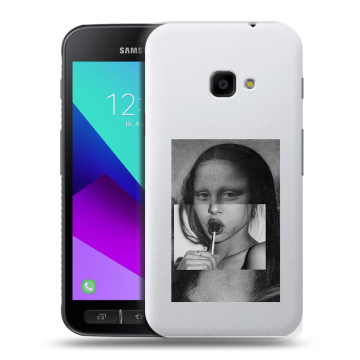 Пластиковый чехол на Samsung Galaxy Xcover 4 с принтом Мона Лиза