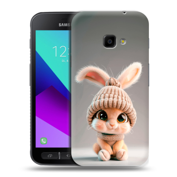 Пластиковый чехол на Samsung Galaxy Xcover 4 с принтом Кролик Пластиковый чехол на Samsung Galaxy Xcover 4 с принтом Кролик