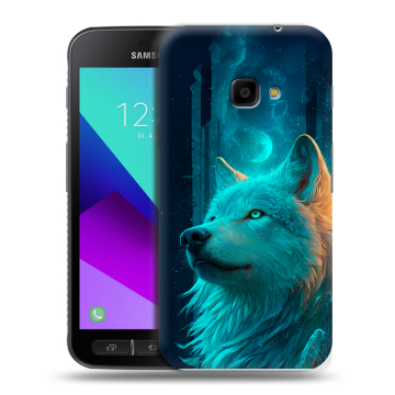 Пластиковый чехол на Samsung Galaxy Xcover 4 с принтом бабочки саккура