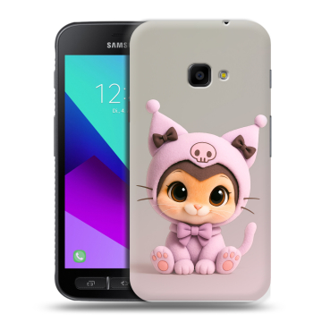 Пластиковый чехол на Samsung Galaxy Xcover 4 с принтом Куроми Kuromi 