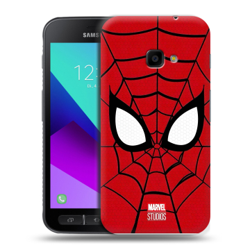 Пластиковый чехол на Samsung Galaxy Xcover 4 с принтом человек паук spiderman Пластиковый чехол на Samsung Galaxy Xcover 4 с принтом человек паук spiderman