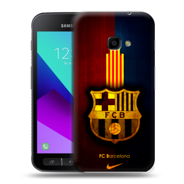 Пластиковый чехол на Samsung Galaxy Xcover 4 с принтом Барселона Barcelona
