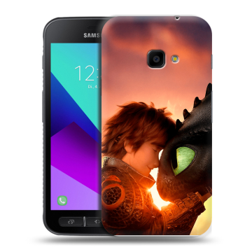 Пластиковый чехол на Samsung Galaxy Xcover 4 с принтом Как приручить дракона