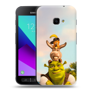 Пластиковый чехол на Samsung Galaxy Xcover 4 с принтом Шрек Shrek Пластиковый чехол на Samsung Galaxy Xcover 4 с принтом Шрек Shrek