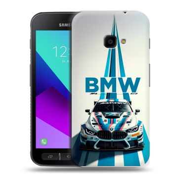Пластиковый чехол на Samsung Galaxy Xcover 4 с принтом БМВ BMW