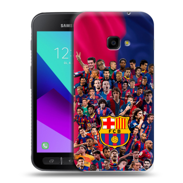 Пластиковый чехол на Samsung Galaxy Xcover 4 с принтом Барселона Barcelona