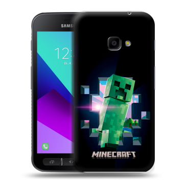 Пластиковый чехол на Samsung Galaxy Xcover 4 с принтом Майнкрафт Minecraft