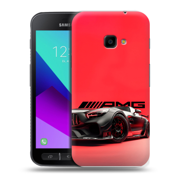 Пластиковый чехол на Samsung Galaxy Xcover 4 с принтом Мерседес Mercedes AMG Пластиковый чехол на Samsung Galaxy Xcover 4 с принтом Мерседес Mercedes AMG