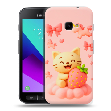 Пластиковый чехол на Samsung Galaxy Xcover 4 с принтом для девочек