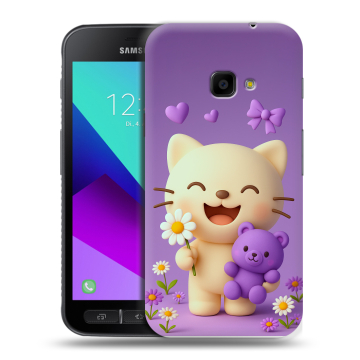 Пластиковый чехол на Samsung Galaxy Xcover 4 с принтом для девочек