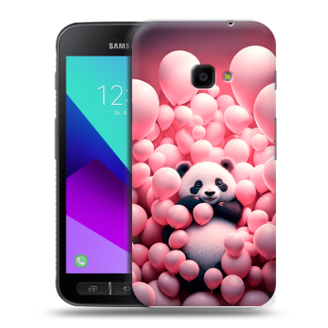 Пластиковый чехол на Samsung Galaxy Xcover 4 с принтом Панда