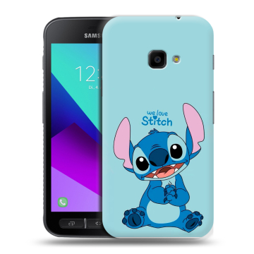 Пластиковый чехол на Samsung Galaxy Xcover 4 с принтом Лило и Стич