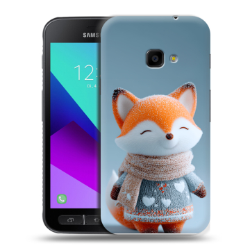 Пластиковый чехол на Samsung Galaxy Xcover 4 с принтом Лиса Пластиковый чехол на Samsung Galaxy Xcover 4 с принтом Лиса
