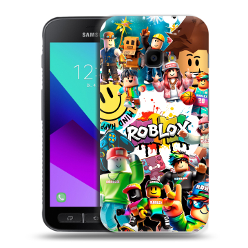 Пластиковый чехол на Samsung Galaxy Xcover 4 с принтом Roblox Роблокс Пластиковый чехол на Samsung Galaxy Xcover 4 с принтом Roblox Роблокс