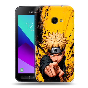 Пластиковый чехол на Samsung Galaxy Xcover 4 с принтом Naruto Наруто