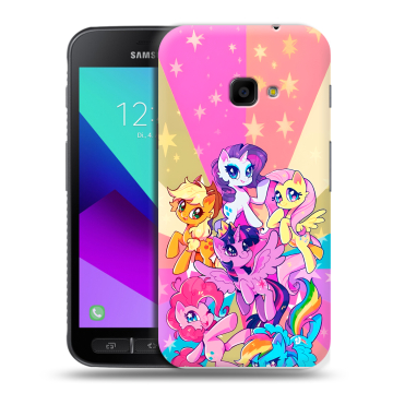 Пластиковый чехол на Samsung Galaxy Xcover 4 с принтом My little pony Дружба чудо