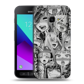 Пластиковый чехол на Samsung Galaxy Xcover 4 с принтом Ahegao Ахегао Аниме Пластиковый чехол на Samsung Galaxy Xcover 4 с принтом Ahegao Ахегао Аниме