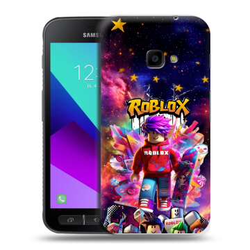 Пластиковый чехол на Samsung Galaxy Xcover 4 с принтом Roblox Роблокс Пластиковый чехол на Samsung Galaxy Xcover 4 с принтом Roblox Роблокс