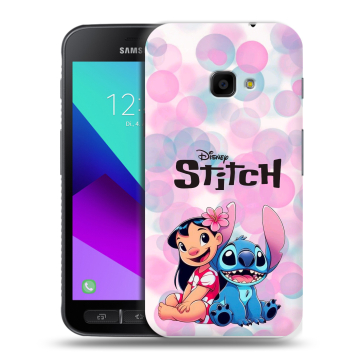 Пластиковый чехол на Samsung Galaxy Xcover 4 с принтом Лило и Стич