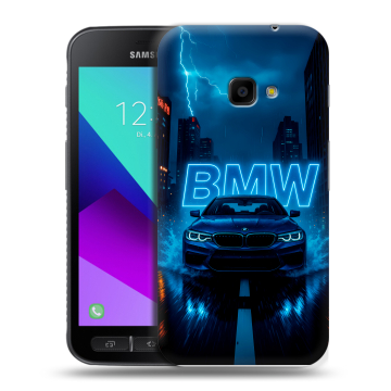 Пластиковый чехол на Samsung Galaxy Xcover 4 с принтом BMW БМВ