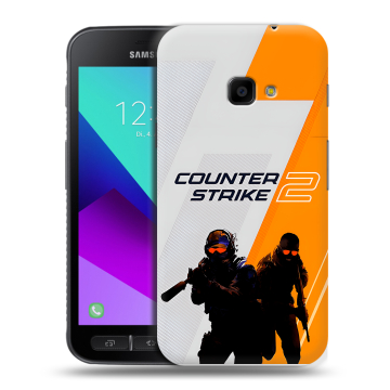 Пластиковый чехол на Samsung Galaxy Xcover 4 с принтом Counter Strike