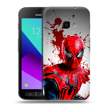 Пластиковый чехол на Samsung Galaxy Xcover 4 с принтом Spiderman Человек паук